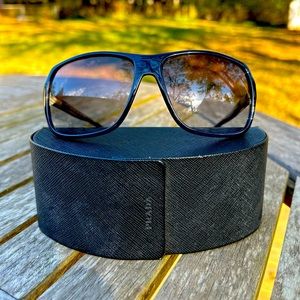 Men’s blue Prada sunglasses